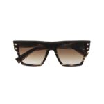 tortoiseshell oversize-frame sunglasses