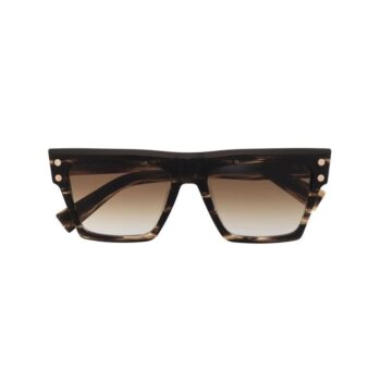 tortoiseshell oversize-frame sunglasses