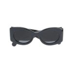oval-frame sunglasses