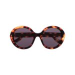 oversized-frame tortoiseshell sunglasses