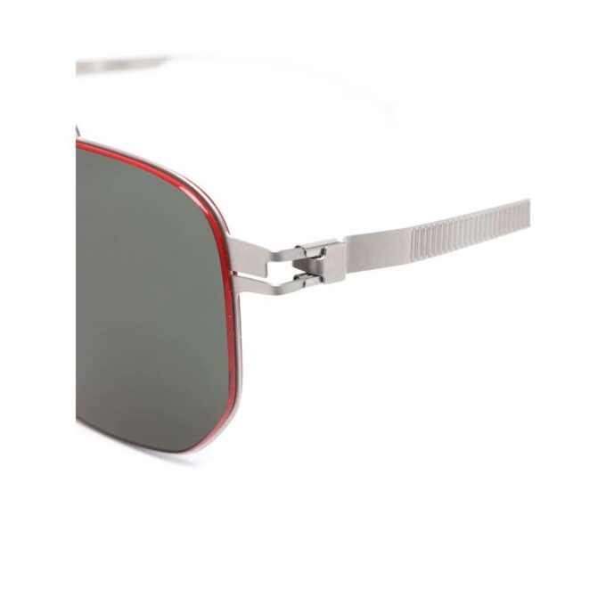 square-frame metal sunglasses - Image 2