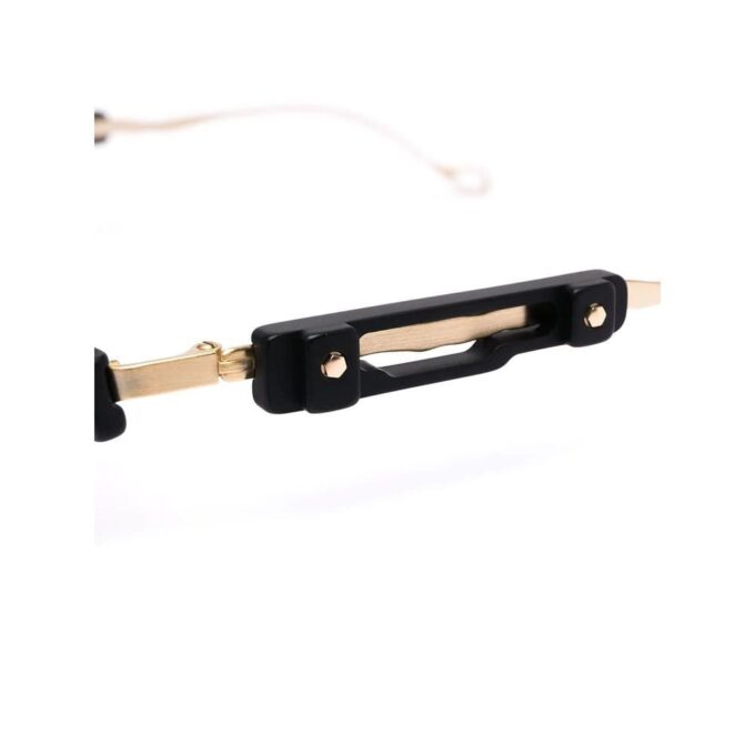 round-frame disjointed detail sunglasses - Image 3