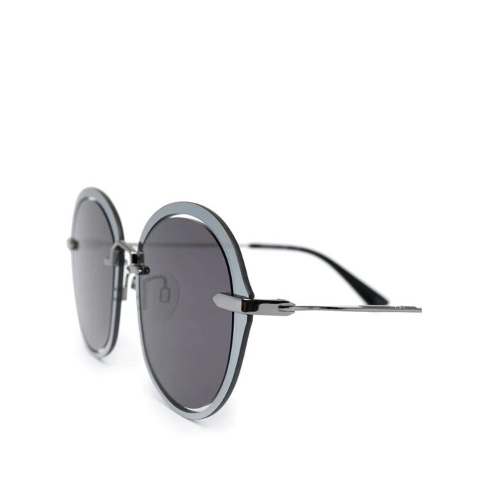 layered round frame sunglasses - Image 3
