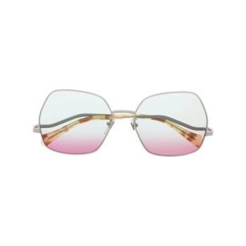 oversize-frame gradient sunglasses
