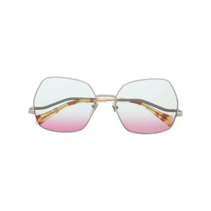 oversize-frame gradient sunglasses