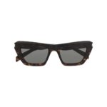 tortoiseshell-effect cat-eye frame sunglasses