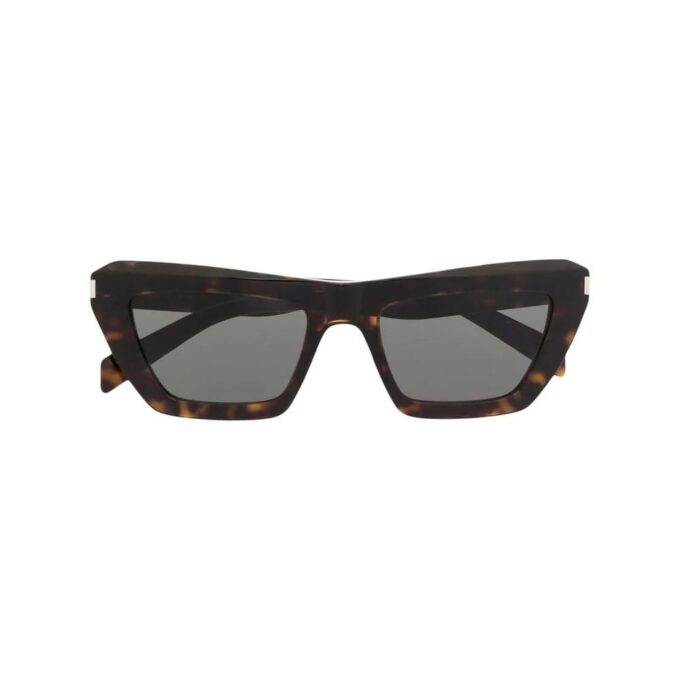 tortoiseshell-effect cat-eye frame sunglasses