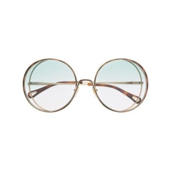 oversize round-frame sunglasses