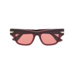 rectangle-frame tinted sunglasses