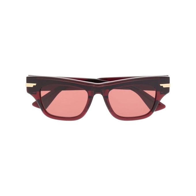 rectangle-frame tinted sunglasses
