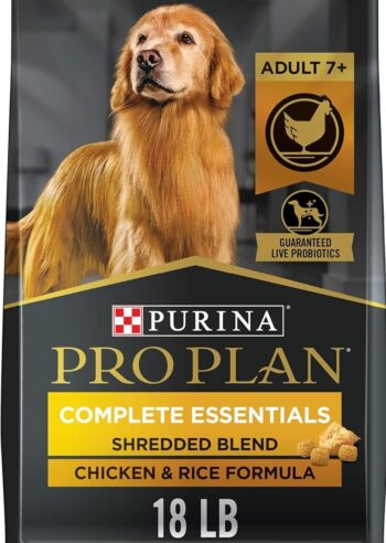 Food With Probiotics for Dogs, Shredded Blend Chicken & Rice Formula - 18 lb. Bag