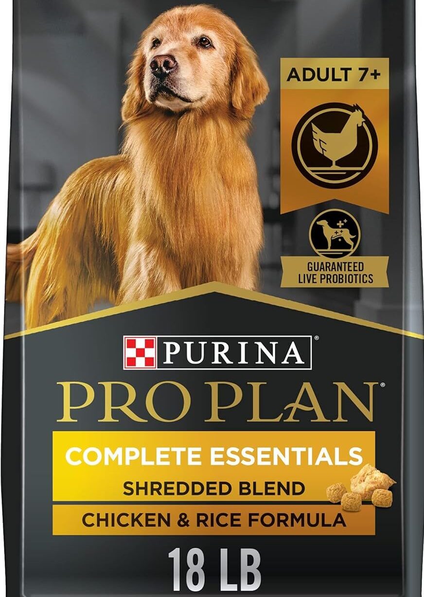 Food With Probiotics for Dogs, Shredded Blend Chicken & Rice Formula - 18 lb. Bag