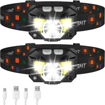 Headlamp Flashlight, Lumen Ultra-Light Bright LED Rechargeable Headlight