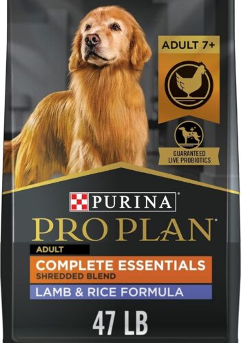 Shredded Blend Lamb and Rice High Protein Dog Food with Probiotics for Dogs - 47 lb. Bag