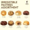 Matilde Vicenzi Roma Cookie Jar - Italian Pastries and Bread Cookies in Individually Wrapped Trays - Bakery Dessert Gifts - Choux Pastries, Italian Design Gift Jar 32 oz (907 g)/. - Image 3