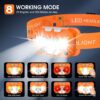 Headlamp Flashlight, LED Rechargeable Headlight with White Red Light,Waterproof Motion Sensor Head Lamp forOutdoor Camping Running Fishing - Image 4