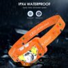 Headlamp Flashlight, LED Rechargeable Headlight with White Red Light,Waterproof Motion Sensor Head Lamp forOutdoor Camping Running Fishing - Image 6