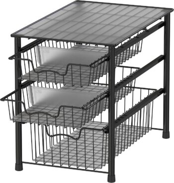 Simple three-layer multi-purpose iron rack