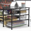Simple three-layer multi-purpose iron rack - Image 5