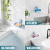 SoapSaver with Powerful Vacuum Suction,Sponge Holder for Shower,Bathroom,Universal Shower Accessories,Drill-Free,Removable,2 Pack - Image 9